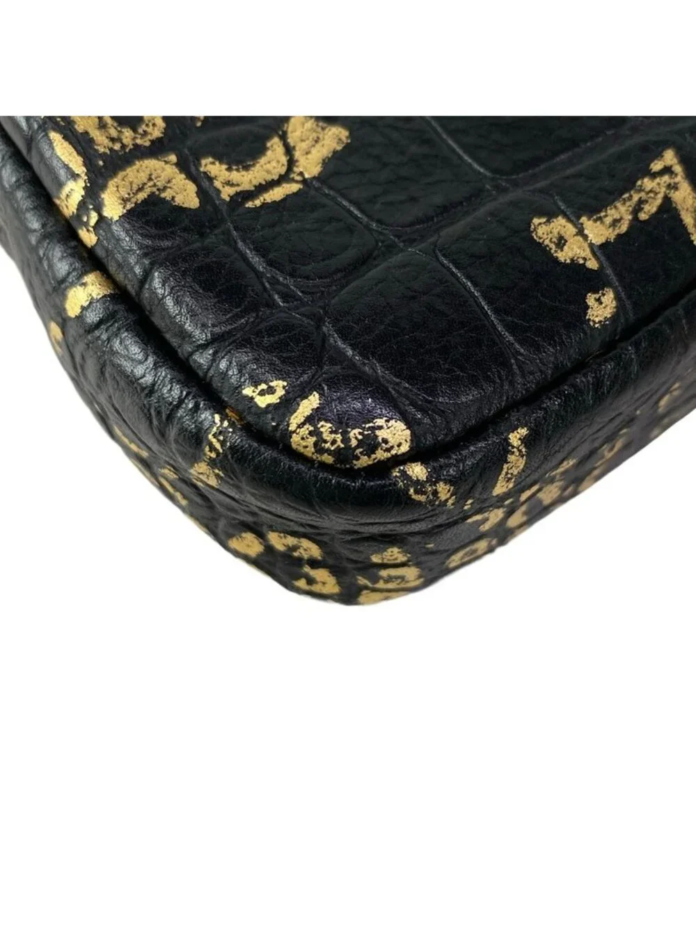 Chanel Wallet 2.55 Black Gold Chain Mademoiselle Vintage Double Zipper Shoulder